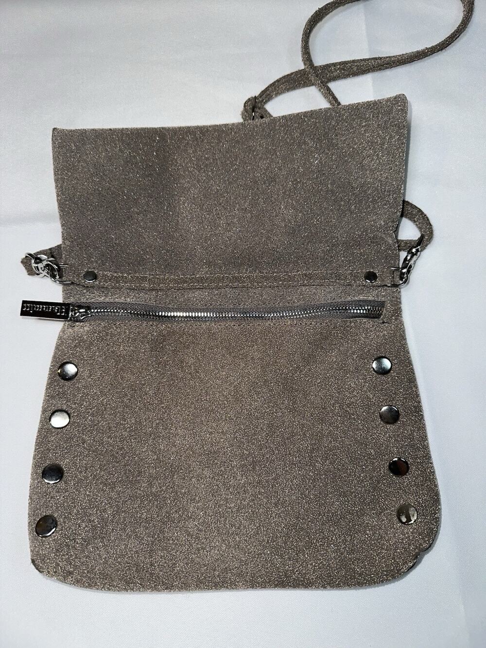 Hammitt Taupe RARE Suede Stingray Medium VIP Crossbody Bag Purse